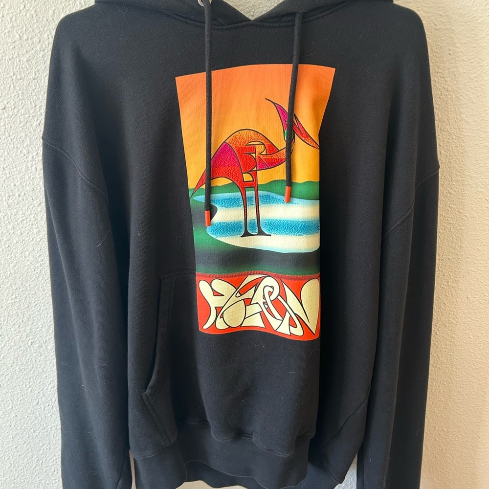 Black Graphic Hoodie Sweater
